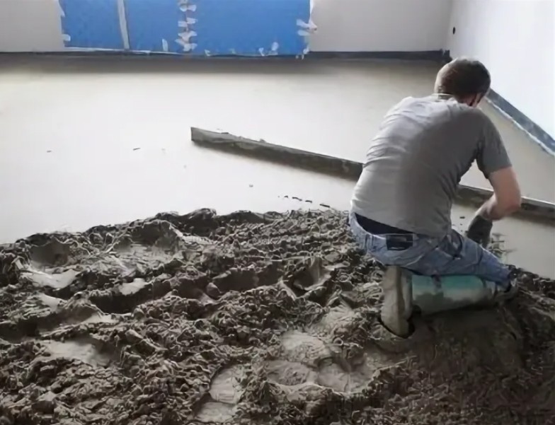 Самовыравнивающаяся стяжка частный дом 120 м²